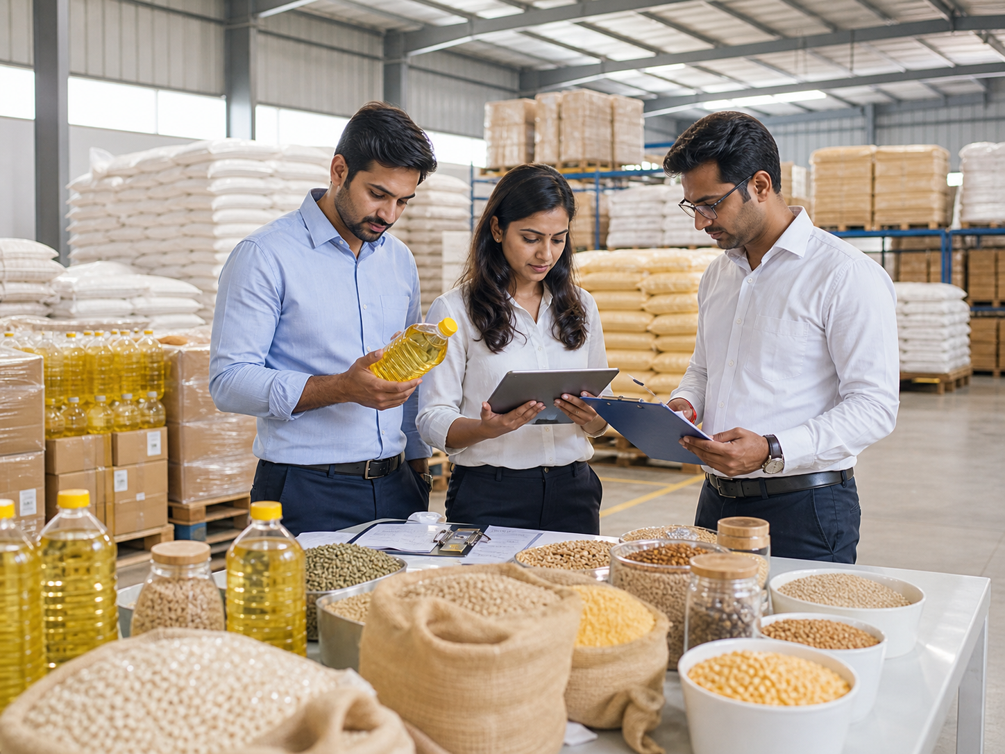 Agro product quality inspection in a clean warehouse
