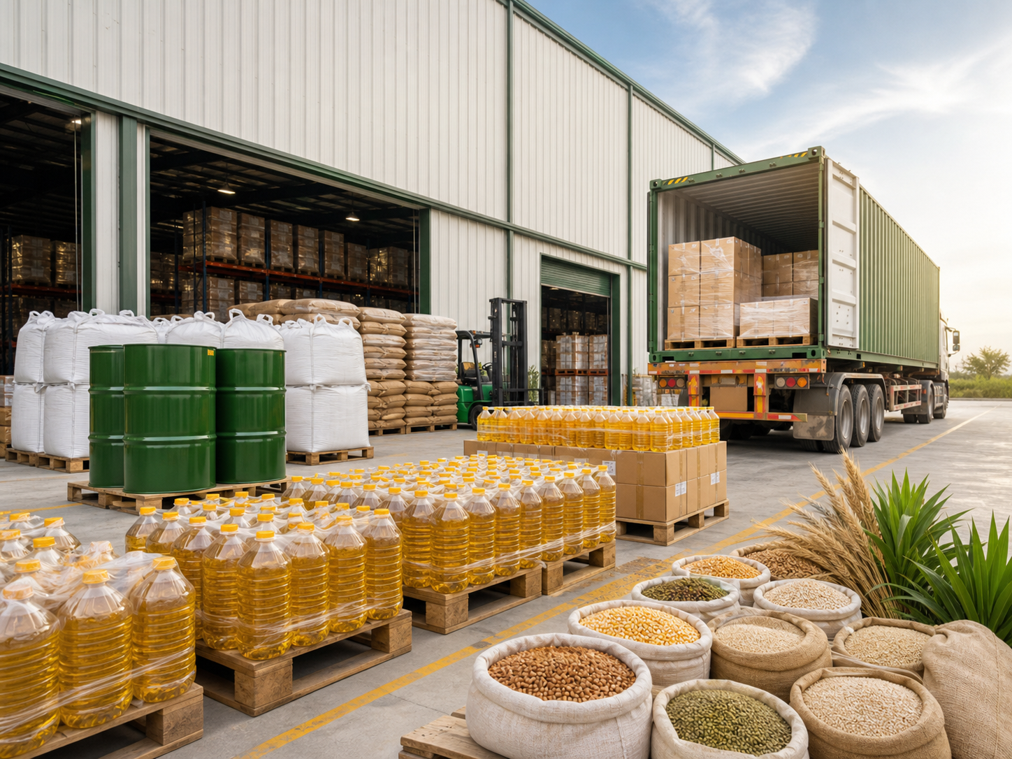 Bulk edible oil and agro commodity distribution
